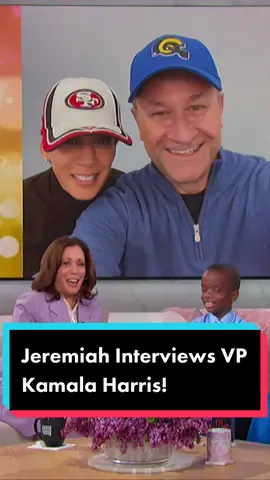 Looks like Vice President Harris just found her plus one in @jeremiahoneandfive ✨🚀 #thejenniferhudsonshow #jenniferhudson #kamalaharris #jhud 