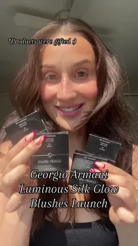 Georgio Armani’s NEW Luminous Silk Glow Blushes have officially launched at Sephora (and just in time for the sale) 🤩 #giftedbyarmani #armanibeauties #luminoussilk #luminousilkblush #glowyblush #powderblush 