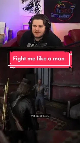 Fought him like a man #funnymoments #GamingOnTikTok #jwolf #jwolfgang20 #twitchclips #gaming #fyp #reddeadredemption2 #rdr2 #arthurmorgan #shadybelle 