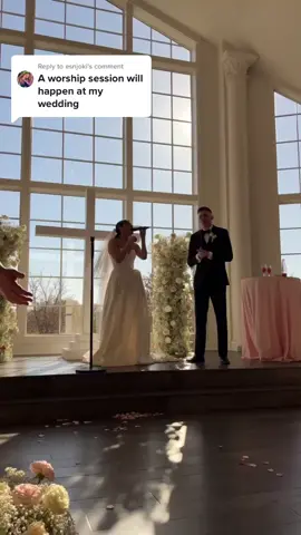 Replying to @esnjoki We definitely prayed over this special day. Totally recommend inviting Gods presence with worship! 🤍#VoiceEffects #worshipsong #worthyisyourname #weddingceremony #christianwedding #worshipwedding #worship 