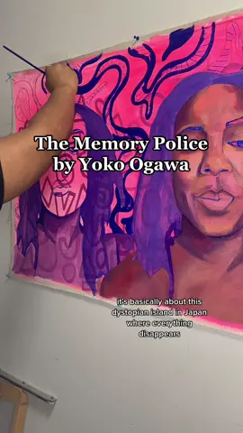 Comment below what I should name this series 🤔 #artisttok #arttok #paintingtok #painting #BookTok  #bookish #thememorypolice #artfyp #bookishfyp #booktokfyp #wip 