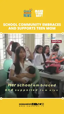 Buong-buong tinanggap at sinuportahan ng isang klase sa high school ang isang teenage mom na nagdadala ng kanyang anak sa eskwelahan araw-araw. Ang kanilang kwento, panoorin sa video! 👩👶🏫 #MakeYourDay #EntertainmentNewsPH #SocialNewsPH #TikTokNews #gmanews #goodvibes