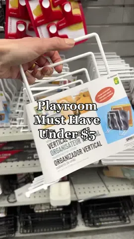 Playroom must have under $5! Mama friends, grab one of these Dollarama vertical organizers and use it to display your little one’s books! • #dollarama #dollaramafinds #dollaramacanada #dollaramahack #toddlermusthaves #toddlerhack #toddlermama #MomsofTikTok #toddlersoftiktok #momhacks #bookdisplay #bookshelf #toddlerbookshelf #kidsbooktok 