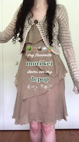 mori kei items available on my depop: dogtier 🌳🦌🧸🪴✨ #morikei #morigirl #morikeifashion #reseller #depop #depopseller #fairygrunge #fairygrungeoutfits #secondhandfashion #sustainablefashion mori girl forest girl fashion secondhand clothing