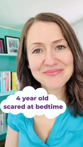 Is your 4 year old scared to be in their bedroom alone at night? Here are some solutions that can help. First, get curious about anything that might be stressing your child. Have there been big changes recently? New school? Parents' work routine changed? Baby sibling arrived? Parents fighting more? Death of a pet? If so, make time to discuss these changes with your LO (outside of bedtime) & see how they talk about it, if they seem upset or any worries that show up.  You can also have them draw out their fears with you. During the day, break out paper & markers & say “You seemed scared last night at bedtime. Can you tell me a little about that?” Draw what happens at bedtime. Draw their bed, draw your child in the bed & say “There you are lying in bed cuddling your dinosaur.”  Make it silly saying things like “Oh my gosh you’re wearing an orange birthday hat!” to help lighten the mood.  Then show them what happens at bedtime. “There’s mommy. She tucked you in & she’s leaving the room. Oh my gosh, mommy is dressed like a giraffe!”  As you draw the scene ask questions like “Are you worried here when you’re in bed? What is it that worries you?”  Maybe they’ll say they’re scared of monsters or spiders. Or that the room is too dark. Or there are scary noises like the wind outside.  An activity like this opens up a communication channel with your child so you can discover what exactly is bothering them & address it.  Sometimes we parents have to get silly & use creative activities to help our little kids open up & share with us what’s going on in their minds.  Maybe it’s time for a nightlight or to leave the door halfway open while they fall asleep. Maybe you find out that some videos or books they’re looking at are causing scary ideas for them. Or maybe you discover that they’re struggling with a recent life event & you didn’t realize.  Communication is key for figuring out what’s bothering our little ones & using these tools can help you discover the cause of your child’s bedtime fears so you can address them.  Want info on my safe, loving & science-backed sleep program for 4 year olds? COMMENT ‘big kid’ below & I’ll send it to you.  #BabySleepMadeSimple