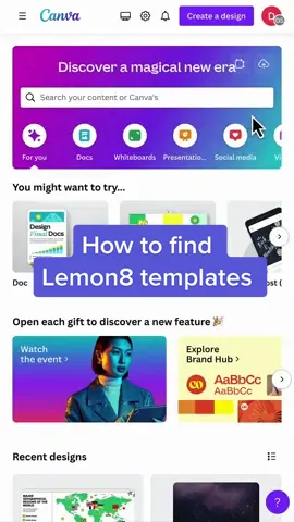 Now you can start designing your Lemon8 posts using the Lemon8 templates in Canva 🍋 #lemon8 #lemon8templates #canvatok #canvatemplates 