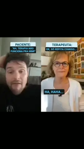 No consultório, o terapeuta começa a sessão com um simples 