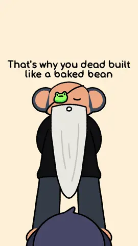 A baked bean? 🥹🫘   #cuteanimation #bakedbean #fyp 