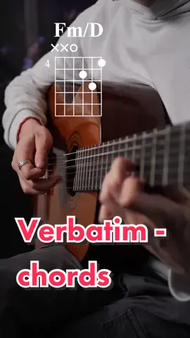 Verbatim chords (tabs available on my patreon in my bio)  #guitar #fyp #guitartok #cover #guitartutorial #guitarlesson #music 