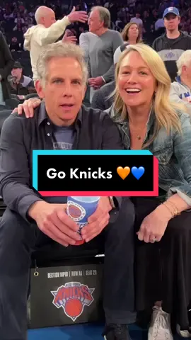 #BenStiller at MSG supporting the @nyknicks 🧡💙 #NBA #NBAPlayoffs #Knicks #NYKnicks #basketball #NBACourtsideCelebs #NBACelebs 