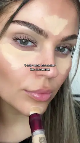 Quick & easy flawless base using only the @Maybelline New York New York Instant Eraser Concealer 🤍 AD #maybelline #maybellinech #iarconcealer #instanteraser #Makeup #makeuphacks #concealer 