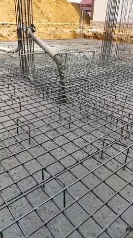 đổ bê tông móng bè full #xaydung #xâydựng #xuhuong #contruction #construction #concrete #dobetong #bêtông #đổbêtông #betong #build 