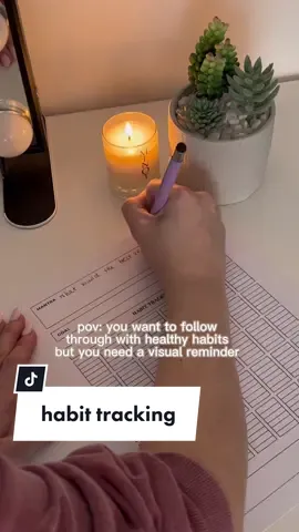 You can track ANYTHING - no spend days, water intake, movement, skincare routine, ANYTHING. Habit tracking helped me SO much in college so im getting back into it! #habittracker #habittracking #habits  