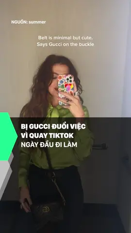 Bị Gucci đu/ổi việc vì quay TikTok ngày đầu đi làm #mutex #tintuc #news #ngaydaudilam #amm