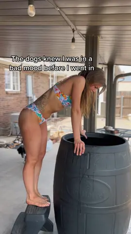 Its weird watching their reactions to me when  I don’t notice it in the moment. #emotionalsupportanimal #coldplunge #icebarrel #dogsoftiktok #icebath #MentalHealth 