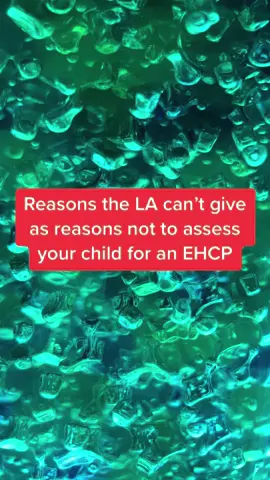 The LA can’t use these as reasons to refuse an EHC needs assessment. Number 5 is a very common one! But it isn’t true. I’ll share how to appeal against refusal and how to deal with it if they give these reasons in future videos. #ehcp #refusal #appeal #localauthority #mythbusting #family #parent #autism #adhd #sen #send 