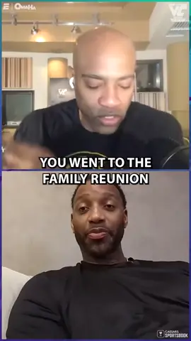 Imagine finding out you are #VinceCarter’s cousin at a family reunion!😨 (🎥:espn) #theshiftsports #tmac #tracymcgrady 