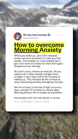 An easy trick to overcome morning anxiety for good #fyp #viral #anxiety  #panicattack #MentalHealth 