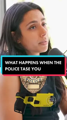What Happens When The Police Tase You #michellekhare #policeacademy #tased 
