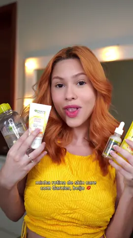 Rotina de cuidados faciais com os produtos da @GarnierBrasil que eu amooo! ✅ mostrei o passo a passo bem facinho pra vocês! A Linha Uniform&Matte tem produtos que possuem Vitamina C para uma pele sem marcas, sem oleosidade e hidratada, o ano todo. 🧡 #naturalmentegarnier #naturalmentematte publicidade
