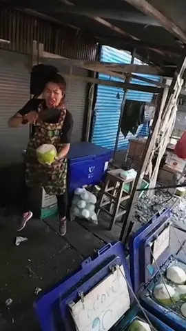 All this for a coconut? 