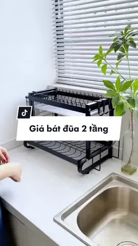 Giá để bát đũa 2 tầng #xuhuongtiktok #giadungthonhminh 