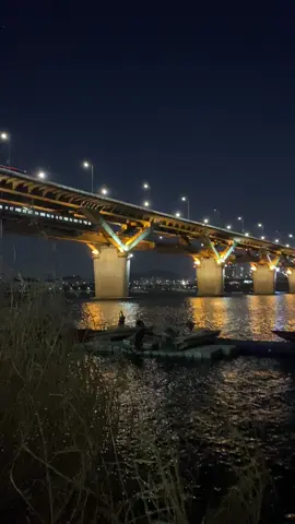 a beautiful night at han river ˳. ☽°. #hanriver #한강 #서울 #seoul #korea