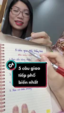 Phần 6: 5 câu giao tiếp tiếng Anh đơn giản và phổ biến nhất #tienganhgiaotiep #hoctienganh #hoctienganhonline 