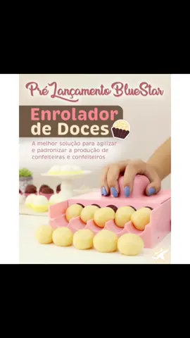 Placa Boleadora de Doces Cortador, enrolados fácil, Brigadeiro, beijinho, docinhos variados de 12g ou 16 g Blue Star. Acesse o link na minha outra rede social clicando no ícone dela na minha página de perfil do Tik Tok. #CapCut #ofertas #shopee #achadinhos #docinhos #brigadeiro #facilidade 