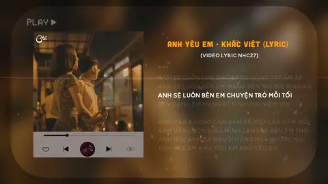 Anh muốn anh là người được nói: 