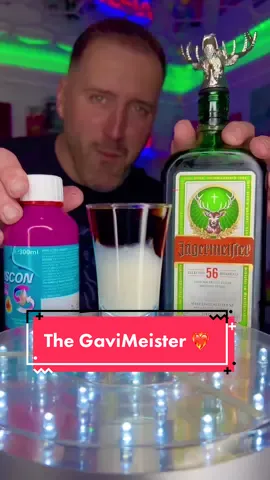 A new shot for the over 40s… The GaviMeister ❤️‍🔥🥃😂 #GaviMeister #jagermeister #gaviscon #heartburn #jager #shots #shotsshotsshots #jäger #mancavebartender