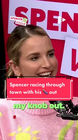 Spencer racing through town with his kn*b out 😂 #spencerandvogue #podcast #spencermatthews #voguewilliams #couplespodcast #podcasting #newepisode #comedy #fyp #explorepage 