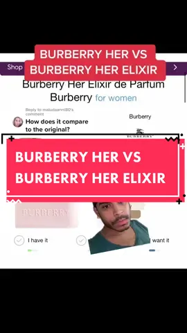 Replying to @maludaanni80 #burberryher vs #burberryherelixir 😳 elixir wins hands down! #perfume #perfumetok #perfumetiktok #fragrance #fyp 