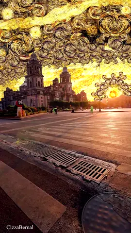 Van Gogh Zocalo CDMX 😍🙌 #vangogh #cizzabernal #mexico #cdmx #art #arte #1xciento #Atardeceres 