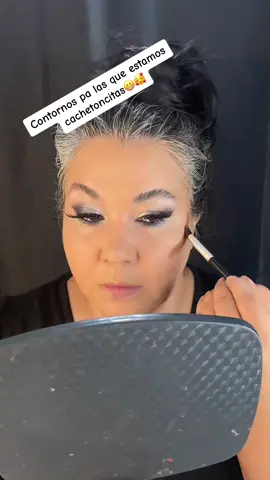 Como contornear cara redonda  #makeup #contour #contornos 