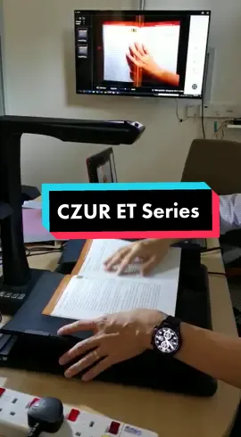 It's easy to scan your book or document quickly and save energy with the CZUR scanner.. In this video, we used ET 25 scanner to scan the book..  #czur #czurmalaysia #fyp #scanner 