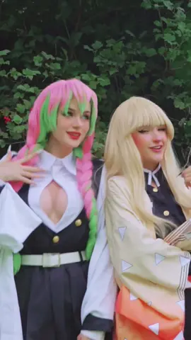 Rate our cosplays from 1-10💕 ❗️FAKE BODY❗️ #fyp #animegirl #demonslayer #demonslayercosplay #mitsurikanroji #zenitsu #animetiktok #recommendations 