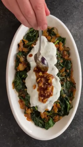 Turkish Style Sauteed Spinach #spinachrecipe #turkishrecipes 