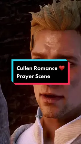 This is my favorite Cullen scene from the game. It just feels so real. Pure and raw emotions shared between two soulmates. ♥️ #dragonageinquisition #dragonage #dragonageedit #cullenrutherford #cullenmancer 