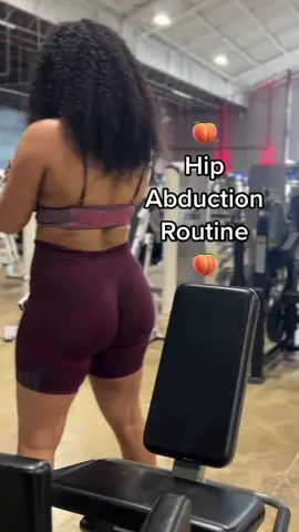 The Hip Abduction Routine that is a STAPLE on glute day idc idc 🍑🤭 #hipabductionmachine #hipabductionworkout #hipabductions #blackgirlfitnesstiktok #gluteworkoutsthatwork 