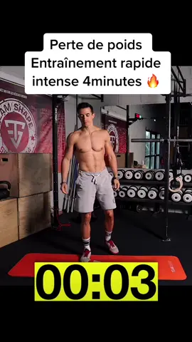 Perte de poids entraînement intense 4 minutes sans matériel !