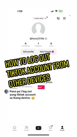 Replying to @Sese Bernardino HOW TO LOG OUT TIKTOK ACCOUNT FROM OTHER DEVICES