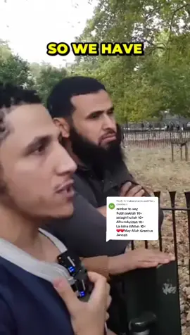 Replying to @muhammadmusa6746 great words #speakerscorner #islam #christianity #debate #dawah 