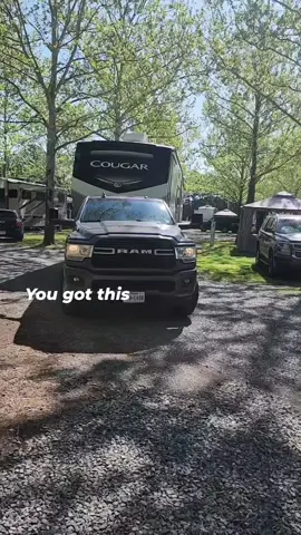 Ya'll, I freaking did it It was put on my heart to learn and get comfortable hooking up and driving the RV without the help from Steve. I believe it is important to know how to do this because I'd rather be prepared than try to figure it out in a time if need.  #rvlife #rvers #fulltimervers #lifelearners #5thwheel #keystonecougar #5thwheelliving 