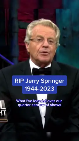 Jerry Springer passes away at 79 #fyp #jerryspringer #thejerryspringershow 