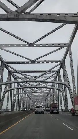 Bridge crossing on I-10 over the Mississippi River into Baton Rouge. #bridge #mississippi #Louisiana #americanhighway #i10 #i10freeway 