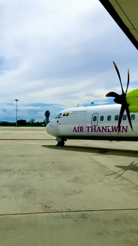 Welcome to the Air Thanlwin. 😎 #aircraft #atr #atr72 #airthanlwinairline #safewingstofly #plane #planespotting #planespotter #mandalay #mandalayinternationalairpot 