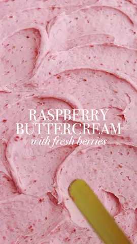 FRESH RASPBERRY BUTTERCREAM (recipe below) ♥️ freeze-dried berries are still my favorite way to flavor buttercream, but I just found a way to make raspberry buttercream with FRESH (or frozen) berries that is a close second! 🙌🏼⁣ ⁣ FRESH RASPBERRY BUTTERCREAM⁣ YIELD: 3 Cups⁣ ⁣ INGREDIENTS:⁣ 5 Oz (1 Cup) fresh raspberries see notes for using frozen raspberries⁣ 1 Cup (226g) unsalted butter, room temperature⁣ 3 1/2 Cups (420g) powdered sugar⁣ pinch of salt⁣ ⁣ INSTRUCTIONS:⁣ 1. Purée the raspberries in a food processor, then place in a small saucepan set over medium heat. Bring to a boil, then reduce the heat to low and simmer for 10-15 minutes, until it becomes jam-like and has reduced by half. You’ll end up with about ¼ Cup of reduced purèe after this step. Let it cool completely to room temperature before moving on.⁣ 2. With a hand mixer or paddle attachment on your stand mixer, beat the butter on medium-high until it’s creamy, about 5 minutes. Add the powdered sugar about a cup at a time and mix on low speed until fully incorporated. ⁣ 3. Add the (room temperature!) reduced raspberry purèe and a pinch of salt. Continue mixing on low speed until fully incorporated and smooth.⁣ ⁣ Full recipe + cake pairing ideas linked in my bio (sugarandsparrow.com/fresh-raspberry-buttercream-recipe/)⁣ ⁣⁣ #raspberry #raspberrybuttercream #raspberrycake #buttercream #frosting #cakedecorating #cakeideas #bakinglove #bake #raspberries #bakefromscratch 