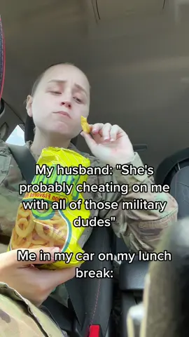 This may or may not be a joke🥹 #storyofmylife #miltok #armylife #husbandwife #lunchbreak 