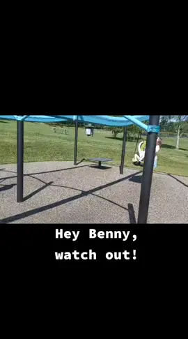 You gotta watch where you're going... #kids #swing #injured #playgound #funny #kidsgettinghurtmakesmelaugh #kidsgettinghurt 